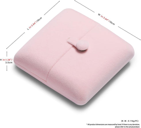 Oirlv Pink Velvet Bangle Gift Box Bracelet Storage Case Jewelry Gift Boxes...