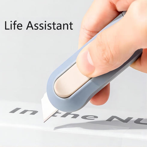 4pcs Utility Knife ?SK5 Retractable Blade Duty Box Cutter Letter Opener, Razor Sharp Cartons Cardboard Cutter Knife Perfect for Paper, Sewing, Cra...