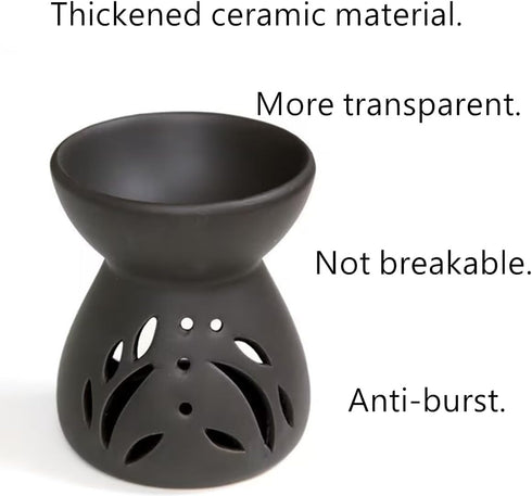 Essential Oil Burner, Wax Burner Ceramic Oil Burners, Ceramic Tea Light Burner, Aromatherapy Oil Burner for Home Bedroom Decor Christmas Housewarm...