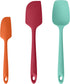 U-Taste Silicone Baking Spatula Set: 600ºF High Heat Resistant, Food Grade Flexible Rubber Kitchen Cooking Mixing Scraper, Food Grade Seamless Ute...