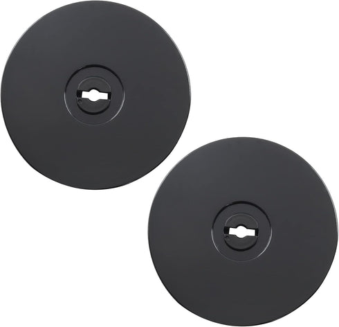 4 Inch Acrylic Turntable Organizer, 2 Pcs Black 360 Degree Rotation Round Turntable for Kitchen Pantry Table Countertop Cabinet Decorating...