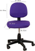 TOPINCN Office Computer Chair Covers, Split Stretchable Seat Cover Universal Split Rotating Swivel Chair Slipcover Protector 2 Piece, Office Chair...