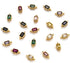 KitBeads 10pcs Real Gold Plated Connector Charms Mixed Color Crystal Double Loop Charms Cubic Zirconia Links Charms for Jewelry Making Craft...