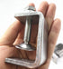 0-25Mm Mini Stainless Steel C Clamps for Mounting, 4Pcs Heavy Duty Woodworking U Clamp Set Tiger Clamp Tools with Stable Wide Jaw Opening & Protec...