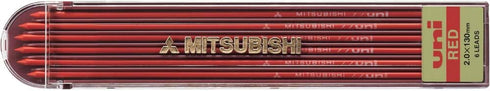 Uni Drop Holder Type Pencil Lead, 2.0mm, Red (ULN.15)...