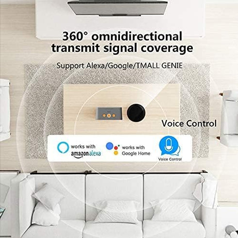 Smart IR Remote Control,All in One IR Blaster Control, Universal WiFi Infrared Remote Control for TV DVD Air Conditioner STB etc,Compatible with A...