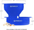 Collapsible Silicone Microwave Hot Air Popcorn Popper Bowl With Lid and Handles - Blue...