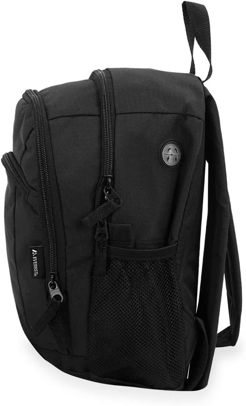 Everest Deluxe Small Backpack, Black, One Size...