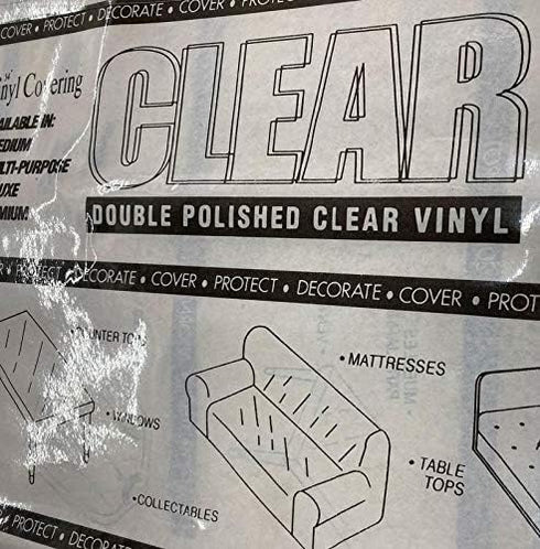 Mybecca Clear Marine Vinyl Gauge 8 54-Inch Wide- Sold Folded by Separate Yard...