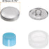 HARFINGTON 10 Sets Self Cover Button Kit 30L 0.75" 19mm with Wire Backs Aluminum Buttons to Cover Fabric Button Maker Covered Buttons Kit with Too...