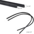 Car Wiper Blade 2 Pcs Windshield Wiper Rubber Strip 22" Car Vehicle Insert Rubber Strip Wiper Blade Natural Rubber Boneless Wiper For Car Bus Blac...
