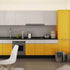 LaCheery Glossy Yellow Contact Paper Decorative Self Adhesive Countertop Contact Paper Waterproof Wallpaper Peel and Stick Shinny Wall Paper Roll ...
