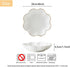 Porcelain Serving Dish,Ceramics Flower Relish Tray with Metallic Rim,Serving Bowls for Wedding,Party Perfect for Small Cereal, Pasta, Salad, Candy...