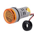 3pcs Digital Display AC Current Indicator, 22mm Round Head LED Current Tester 0~100A Ammeter Monitor (Yellow)...