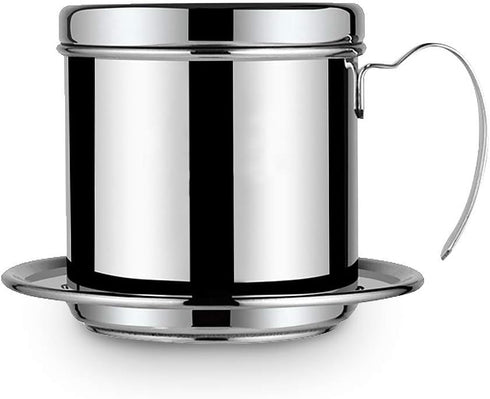 Vietnamese Coffee Drip Filter, Stainless Steel Drip Coffee Filter Maker Pour Over Coffee Dripper, Stainless Steel Cup Portable Coffee Maker Infuse...