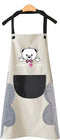 V-shine Women Kitchen Apron with Hand Wipe Pockets Adjustable Neck for Cooking Baking...