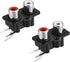 uxcell AV Concentric Outlet 2 RCA Female Jack 3-Pin Connector Socket Panel Mount 2pcs...