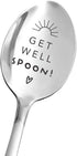 Get Well Spoon - Get Well Gifts for Women Men - Best Recovery Gift - Funny Food/Dessert/Tea Spoon Engraved Stainless Steel - Encouragement Gifts f...