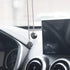 Creative Hanging Dice with Dots Car Metal Pendant Rear View Mirrors Charms Ornament (Silver)...