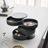 Jewelry Organizer Small Jewelry Storage Box 4-Layer Rotating Travel Jewelry Tray Holder for Women Bracelets Rings Bracelets Earrings (Black)...