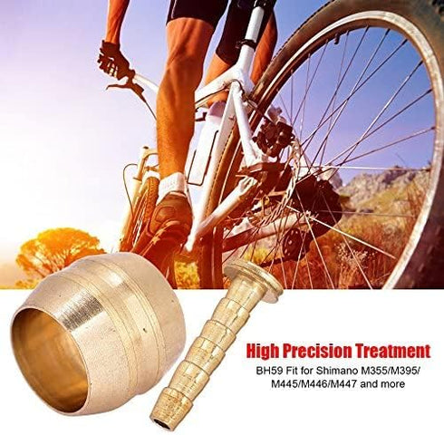 Olive Insert, Hydraulic Disc Brake Hose Olive Connector Insert for Shimano Replacement Part 10 Set(BH59)...