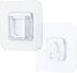 Adhesive Hooks, Clear Double Sided Adhesive Wall Hooks, Traceless Wall Mount Sticky Hook, Waterproof Self Wall Hangers for Kitchen Bathroom Shower...