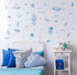 Outer Space Wall Stickers for Kids – Rockets, Stars, Planets and Galaxy Themed Decals – Educational and Decorative Vinyl for Boys Bedroom, Nursery...