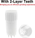 Grinder, 2-in-1 Grinding & Storage Design-Suitable for Home, Outdoor & Kitchen Use (White)...
