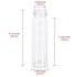 20ml Glass Vials with Screw Caps and Plastic Stoppers, Small Clear Liquid Sample Vial, Leak-Proof Vial, 12PCS...