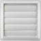 Lambro Industries, Inc.-8" White Plastic Louver Vent (Price Per Piece). Item #363W, outside dimensions are 10.875" x 10.875"....