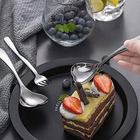 Cute Spoon, Heart Shape Spoon, Stainless Steel Coffee Spoon, Dessert Tea Appetizer Bistro Cake Ice Cream Sugar Spoons...