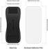 Sinjimoru Silicone Mobile Phone Grip with Stand, Cell Phone Stand for Desk & Secure iPhone Holder Strap for All Smartphone. Sinji Grip Silicone Bl...