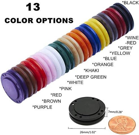 41L Magnetic Coat Buttons 26mm/1” Invisible Hidden Sewing Button Nylon with Magnets Inside for Coat Jacket Suitcase Bag Windbreaker Pajamas FBM Sh...