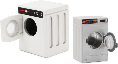 Dollhouse Miniature Washing Machine 1:12 Furniture Appliance Model Laundry Machine Mini House Washer Decoration Accessories Openable Lid Washer Dr...