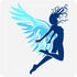FINGERINSPIRE Woman with Wings Flying Painting Stencil 11.8x11.8 inch Woman with Wings Painting Template Flying Angel Stencil Character Theme Craf...