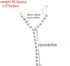 Nicute Rhinestone Long Necklaces Chain Crystal Star Y-Necklace Sexy Body Jewelry for Women...