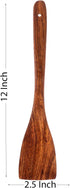 LX LEKHX Wooden Spoons For Cooking,2 Pcs Natural Teak Wooden Kitchen Utensils Set Wooden Utensils for Cooking Wooden Cooking Utensils Wood Spatula...