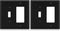 Combination Wall Plate ELEGRP 2-Gang 1-Toggle Light Switch 1-Decorator/GFCI Device Combination Wall Plates, Mid-Size 4.88" x 4.94" Unbreakable The...