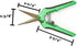 Happy Hydro - Trimming Scissors - Straight Tip - Titanium Coated Blades with Spring-Loaded Comfort Grip Handles - 1 Pack...