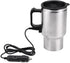 Car Electric Mug, 12V 450Ml Electric Incar Stainless Steel Travel Heating Cup Coffee Tea Car Cup Mug Travel Car Kettle For Heating Water, Coffee, ...
