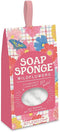 Studio Oh! Plaid Blossoms Body Soap Sponge, Wildflowers 2-in-1 Body Wash Infused Shower and Bath Sponge, Up to 40 Washes...