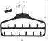 ELONG HOME Belt Hanger, Tie Rack for Closet, Sturdy Belt Organizer with 360 Degree Swivel, 11 Large Sturdy Belt Hooks, Non Slip Rubberized Belt Ra...
