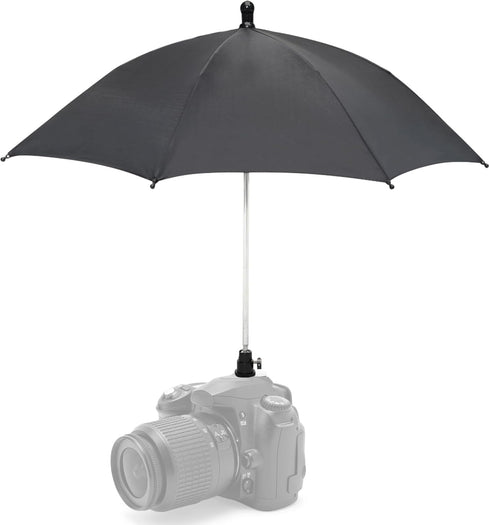 Large Rain Cover/Sunshade, 360 Adjustable Camera Umbrella for DSLR, Lightweight & Compact, Black...