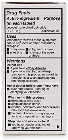 Camber Allergy Relief Levocetirizine Dihydrochloride Tablets, USP | 24 Hour Allergy Relief | 5 mg | 80 Count...