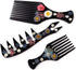 Hair Pick Comb Resin Molds - 3pcs African Afro Comb Molds Epoxy Resin Casting Molds for Silicone DIY Crafts...