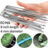 U/D 4 Inch Galvanized Landscape Staples 60 Pack 11 GaugeGarden Stakes Heavy-Duty Sod Pins Anti-Rust Fence Stakesfor Weed Barrier Fabric Ground Cov...