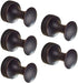 BigBig Home Bronze Towel Hooks, Bathrooms Wall Hook Farmhouse Robe Hooks Bedroom Coat Clothes Hanger, Oil Rubbed Finish 5 Pack ORB...