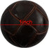 50PCS Brown Football Pattern Imitation Leather Style Plastic Shank Buttons Craft Plastic Buttons Round Black Plastic Imitation Leather Buttons Set...
