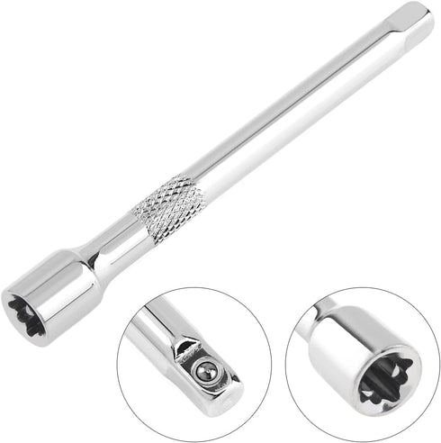 OriGlam 1/4" Drive Extension Socket Wrench Extension, 4-Inch Ratchet Extender Chromed Steel, 1/4 Inch Drive Drive Socket Extension...