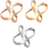 3PCS X-Shaped Scarf Ring Buckles Modern Fashion Accessories for Women's Scarves Shawls and T-Shirts Elegant Silk Scarf Clips...